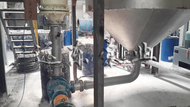 金銀河設(shè)備配套遠(yuǎn)東高粘度泵現(xiàn)場展示