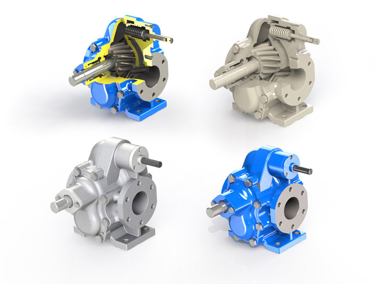 KCB人字形齒輪泵的結(jié)構(gòu)及裝配圖